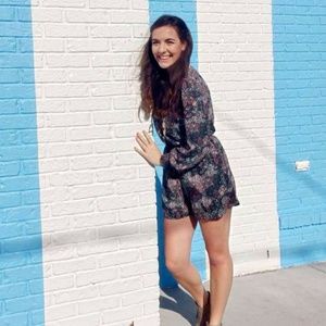 Xhiliration Long Sleeve Romper